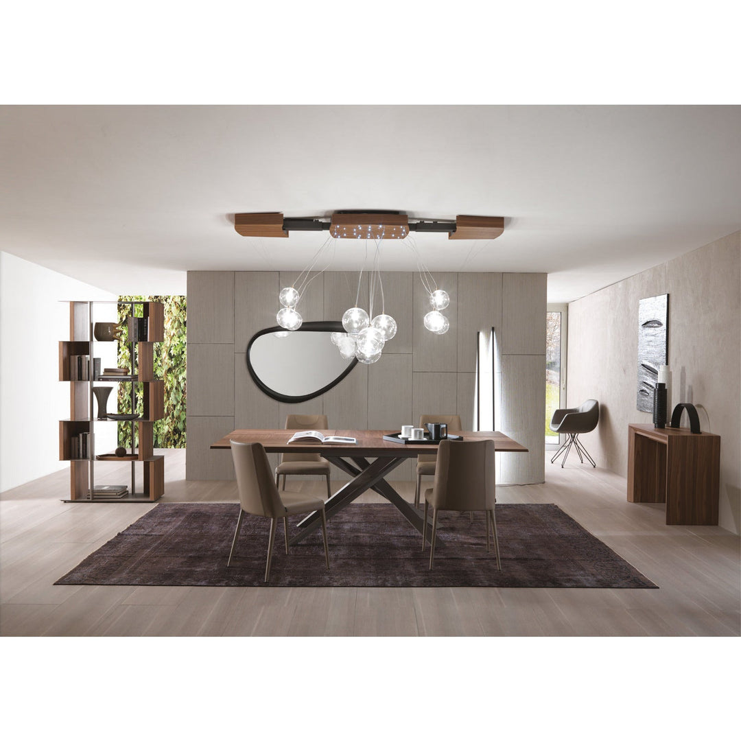 4x4 Expandable Table By Ozzio Extension Dining Table Ozzio Italia