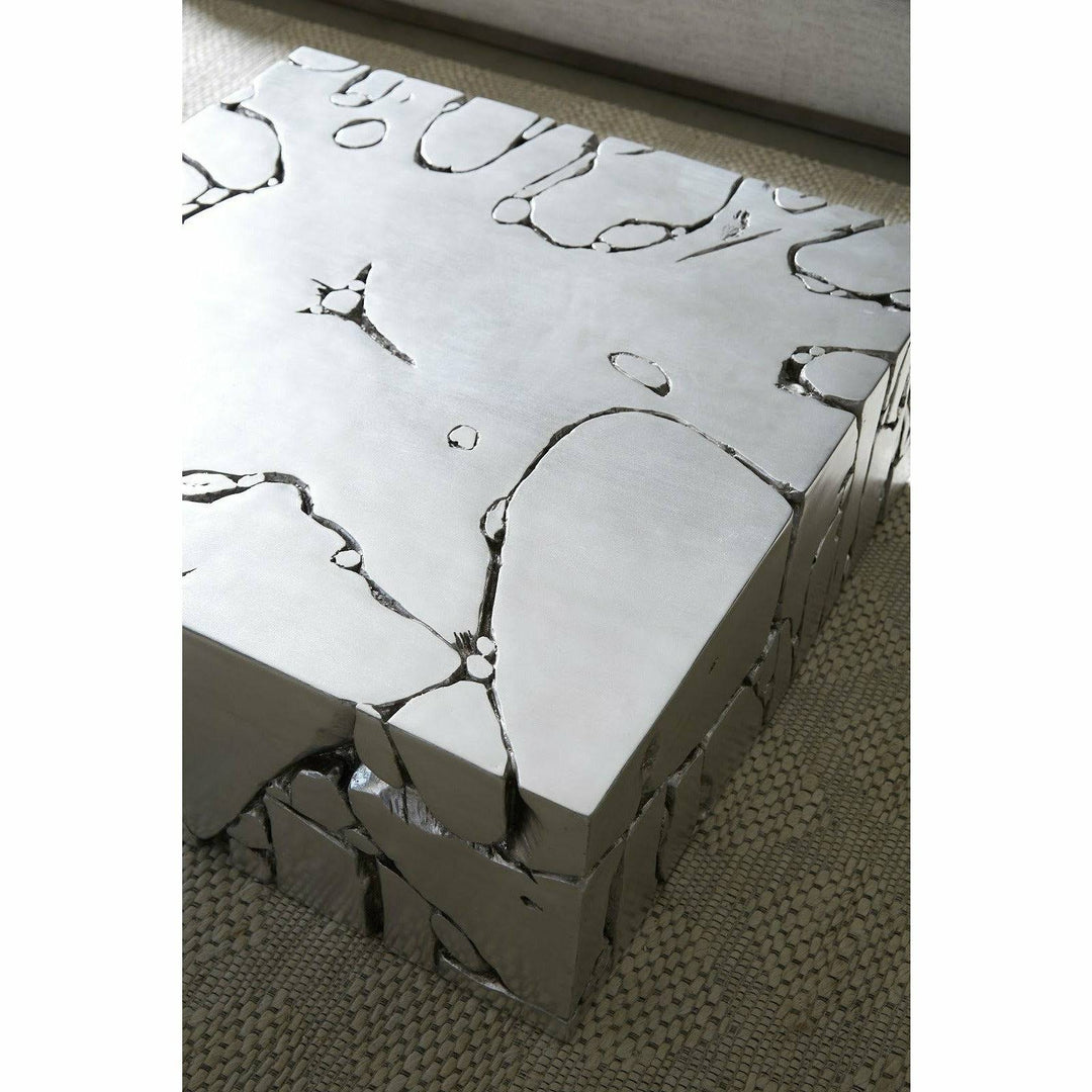 Chunk Square Silver Coffee Table Coffee Tables Phillips Collection