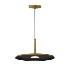 Berliner 14" LED Pendant by ET2 Lighting in Antique Brass finish
