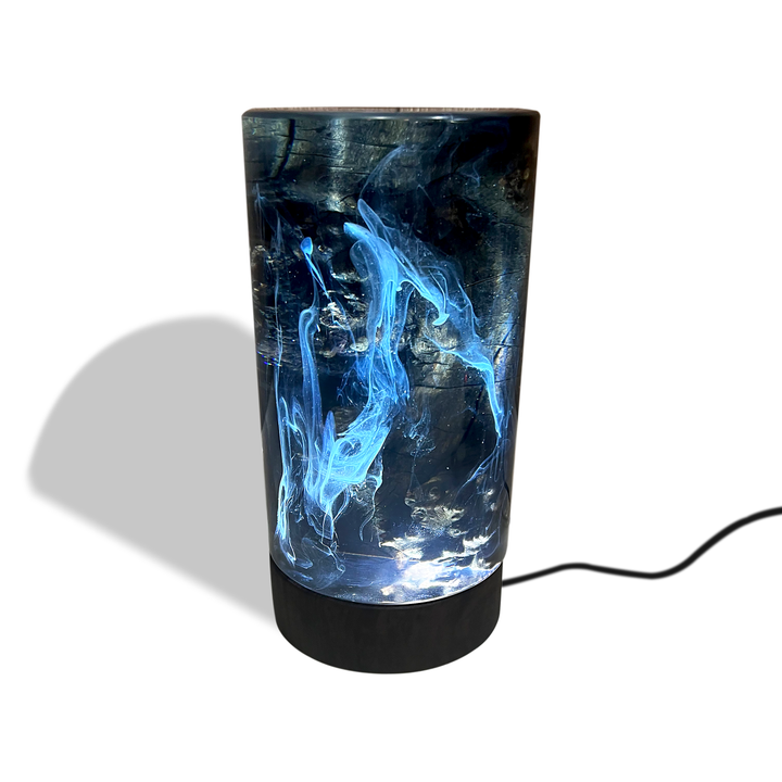 Dark Ocean Cylinder Table Lamp Table & Desk Lamps Arditi Collection