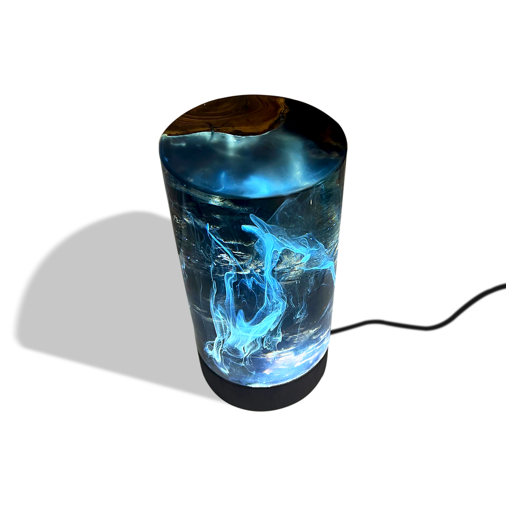 Dark Ocean Cylinder Table Lamp Table & Desk Lamps Arditi Collection