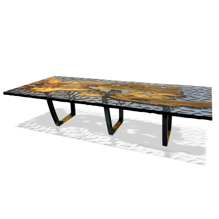 Staphyle Olive Wood  Wavy Dining Table Dining Table Arditi Collection