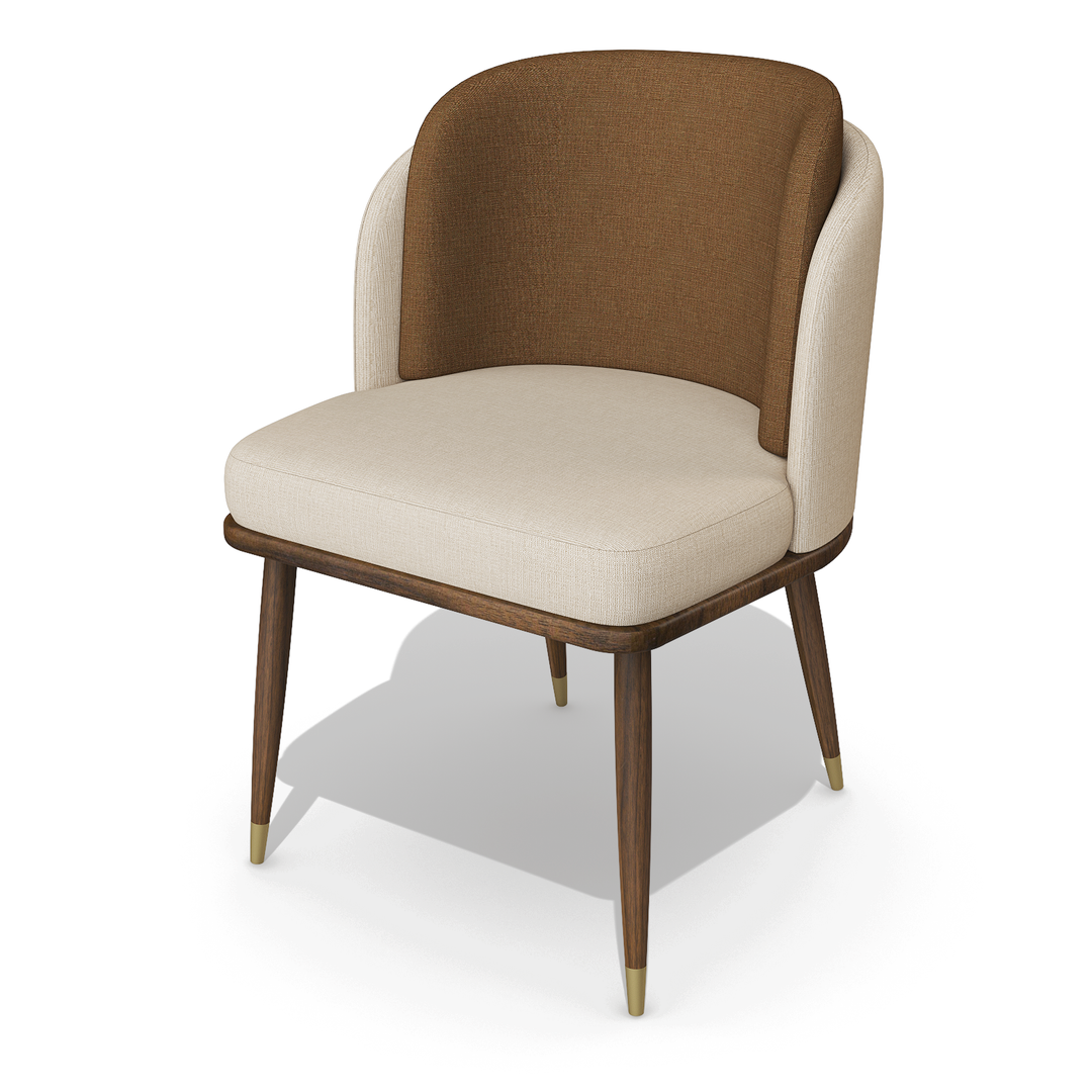 Ariane Walnut Wood Dining Chair Dining Chairs Arditi Collection