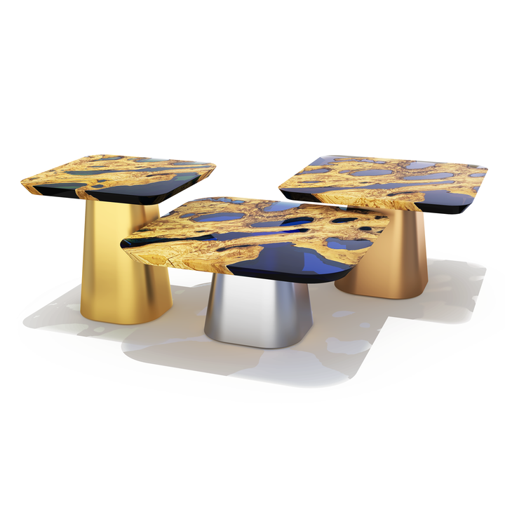 Dryope Square Olive Wood Coffee Tables Coffee Tables Arditi Collection