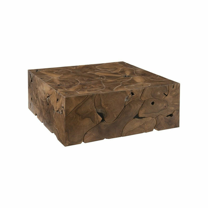 Teak Slice Square Coffee Table Coffee Tables Phillips Collection