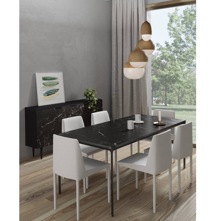 NORA FABRIC DINING CHAIR Dining Chairs Moes Home