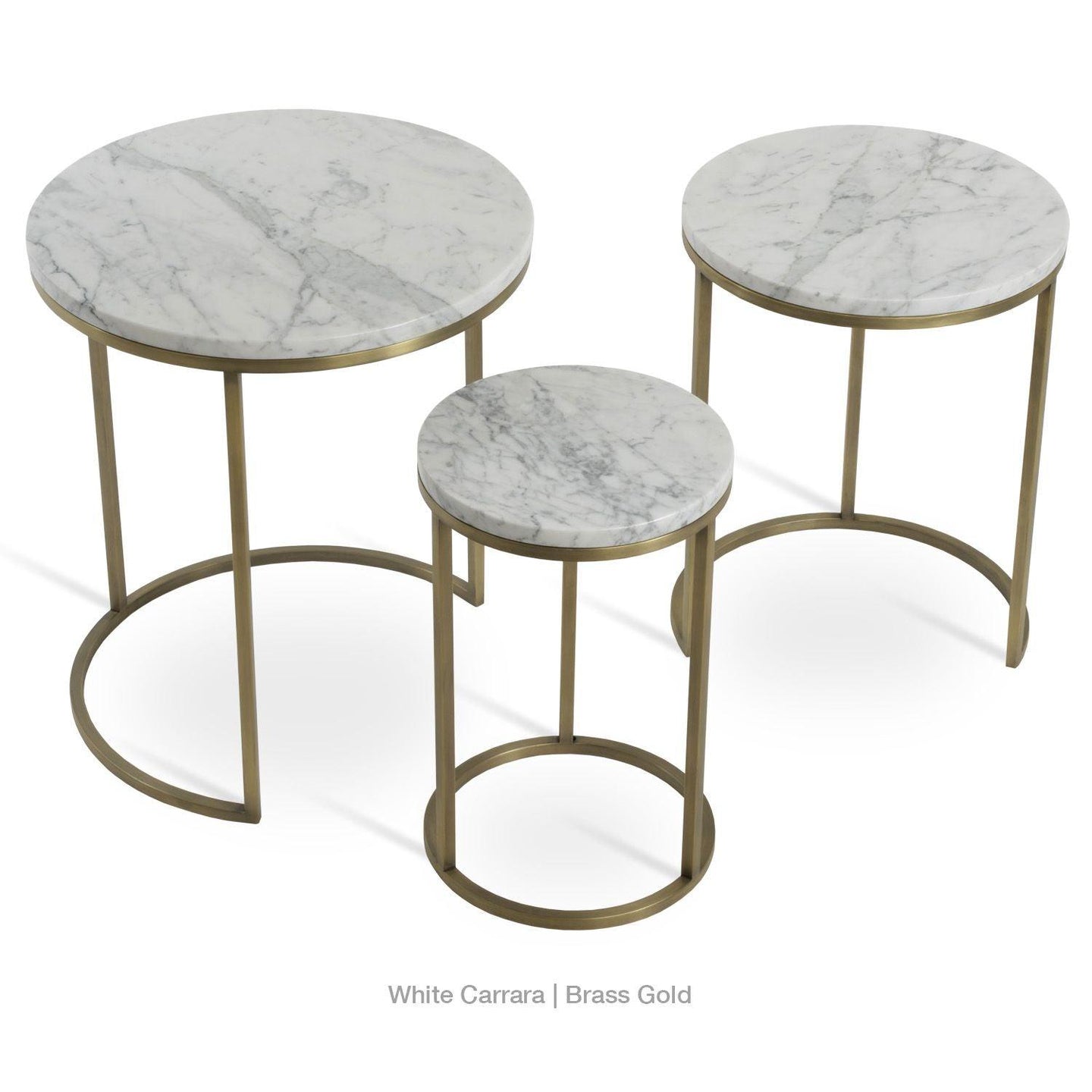 ALEXY MARBLE TOP NESTING TABLE Side Tables Soho Concept