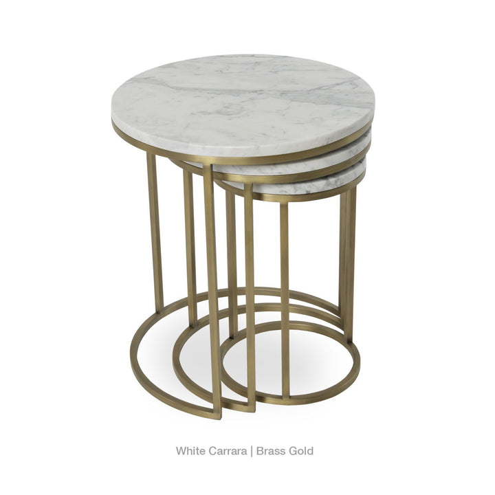 ALEXY MARBLE TOP NESTING TABLE Side Tables Soho Concept