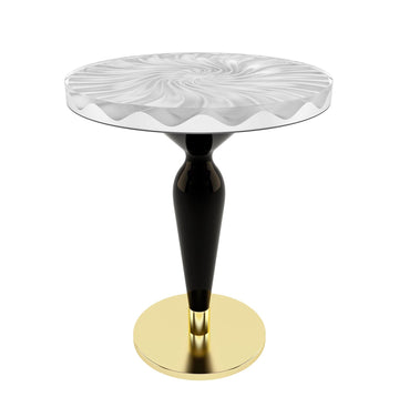 Bistro Wavy Round Table - Dining Table - www.arditicollection.com - dining tables, dining chairs, buffets sideboards, kitchen islands counter tops, coffee tables, end side tables, center tables, consoles, accent chairs, sofas, tv stands, cabinets, bookcases, poufs benches, chandeliers, hanging lights, floor lamps, table desk lamps, wall lamps, decorative objects, wall decors, mirrors, walnut wood, olive wood, ash wood, silverberry wood, hackberry wood, chestnut wood, oak wood