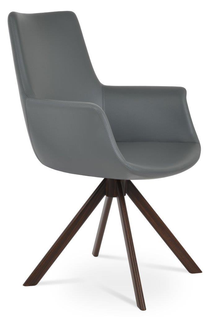 Soho Concept Bottega Swivel Dining Armchair - Thumbnail 3