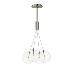 Burst 4-Light LED Pendant by ET2 Lighting in Black finish