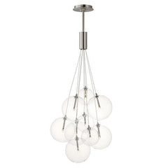 Burst 9-Light LED Pendant by ET2 Lighting in Black finish