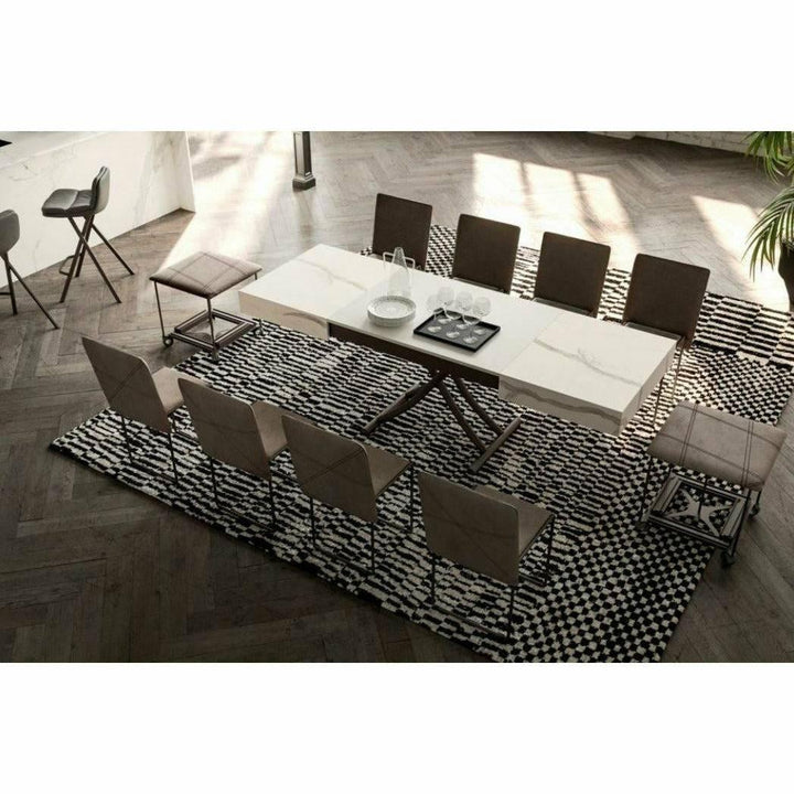 Cubix 5 x Seating Ottoman Dining Chairs Ozzio Italia