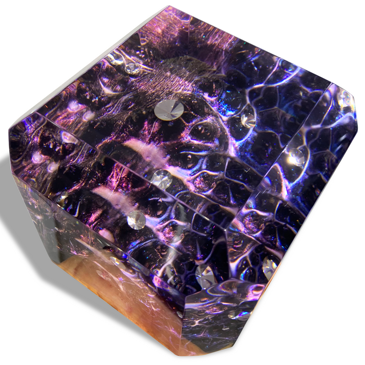 Dream Space Amethyst Cube - Decorative Object - www.arditicollection.com - Decorative Object, dining tables, dining chairs, buffets sideboards, kitchen islands counter tops, coffee tables, end side tables, center tables, consoles, accent chairs, sofas, tv stands, cabinets, bookcases, poufs benches, chandeliers, hanging lights, floor lamps, table desk lamps, wall lamps, decorative objects, wall decors, mirrors, walnut wood, olive wood, ash wood, silverberry wood, hackberry wood, chestnut wood, oak wood