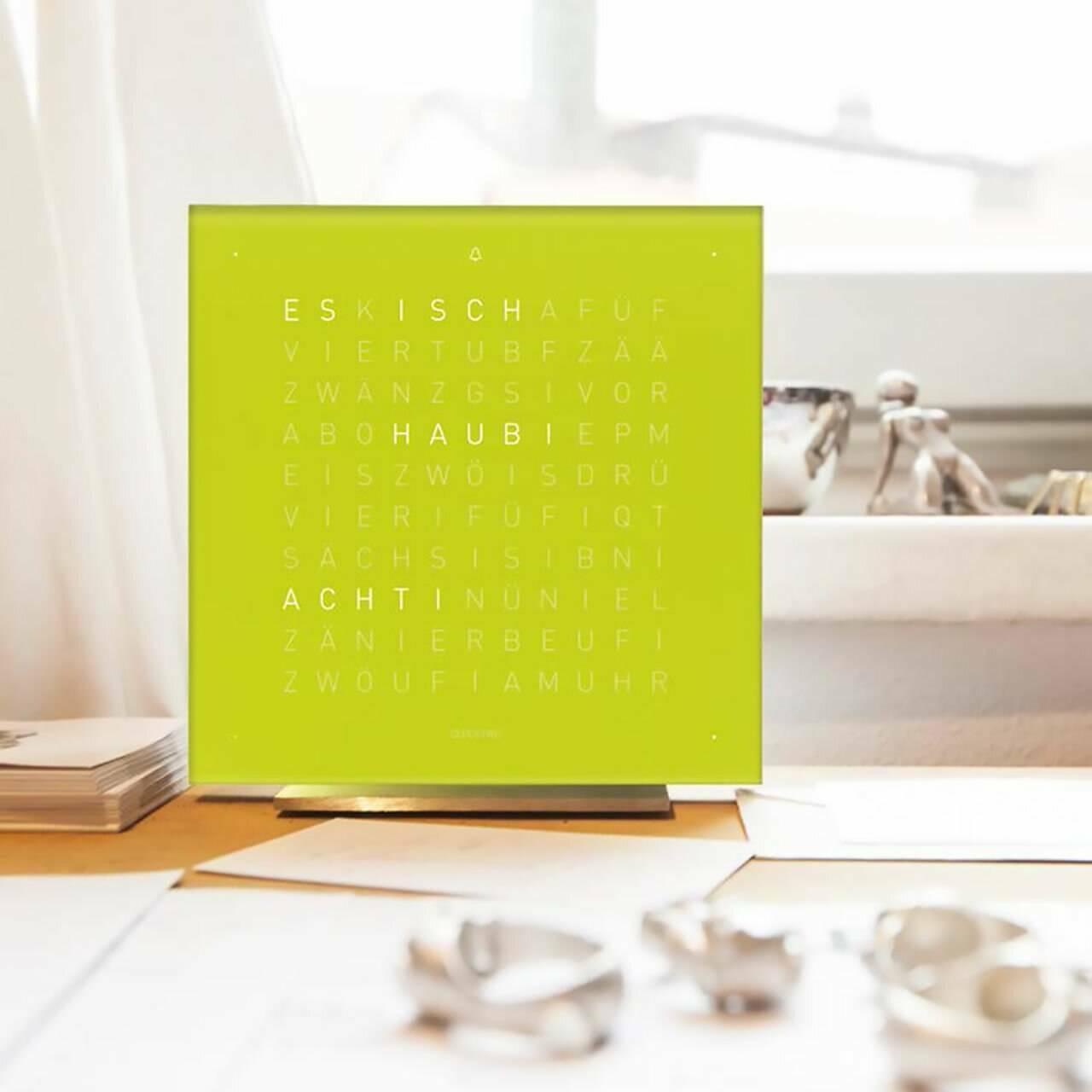 EARTH 13.5 Wall Clocks Qlocktwo