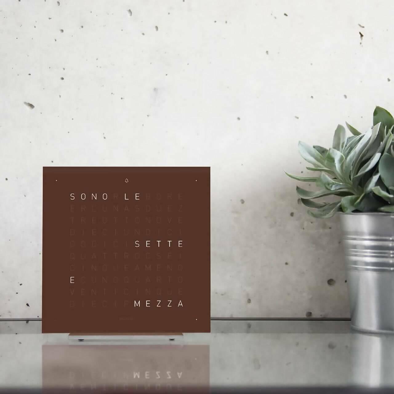 EARTH 13.5 Wall Clocks Qlocktwo