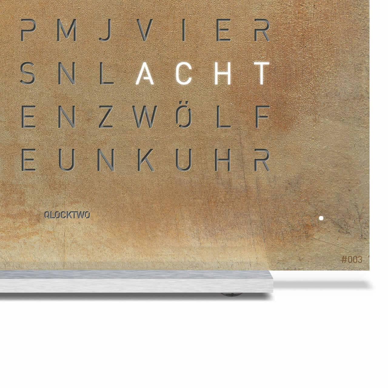 EARTH 13.5 Wall Clocks Qlocktwo