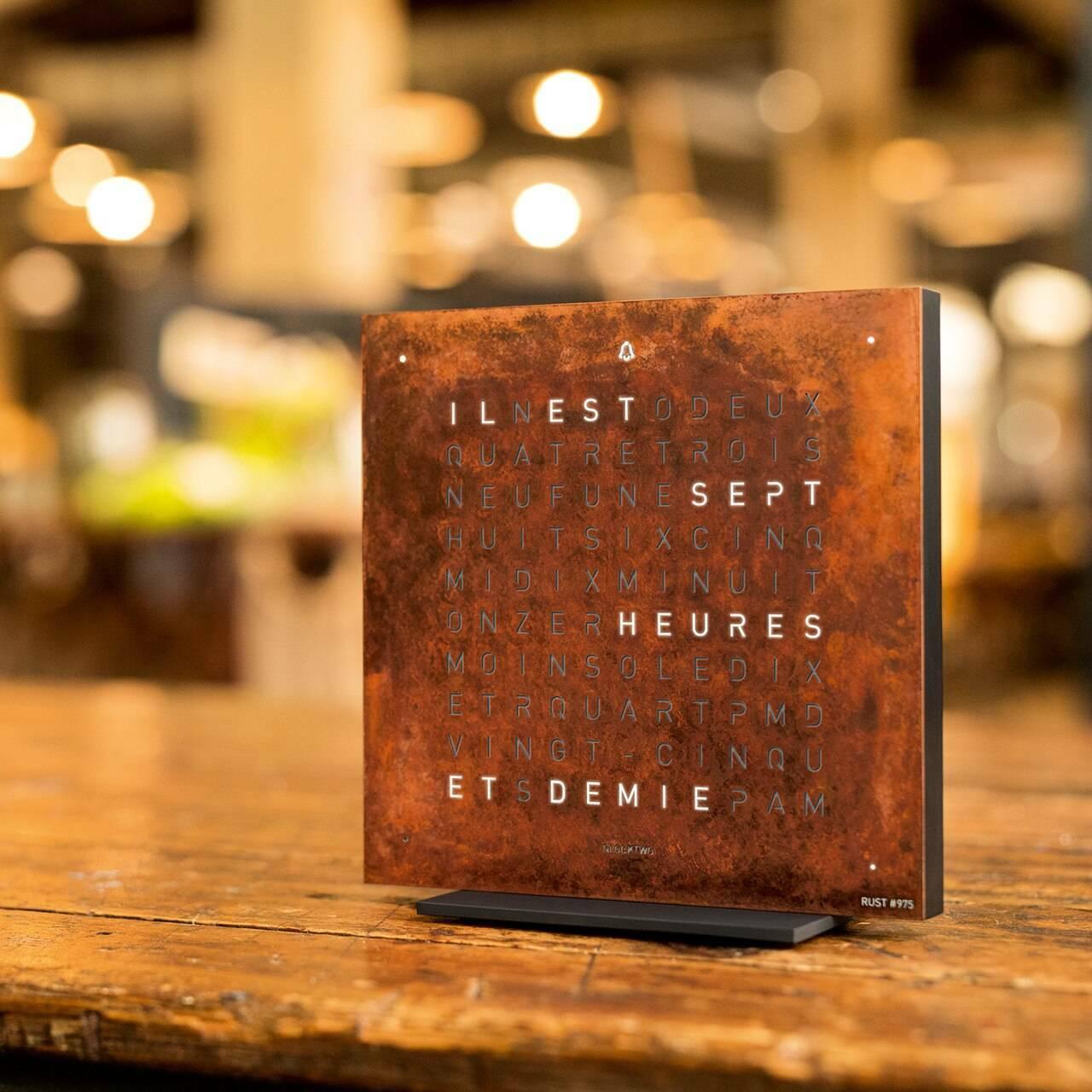 EARTH 13.5 Wall Clocks Qlocktwo