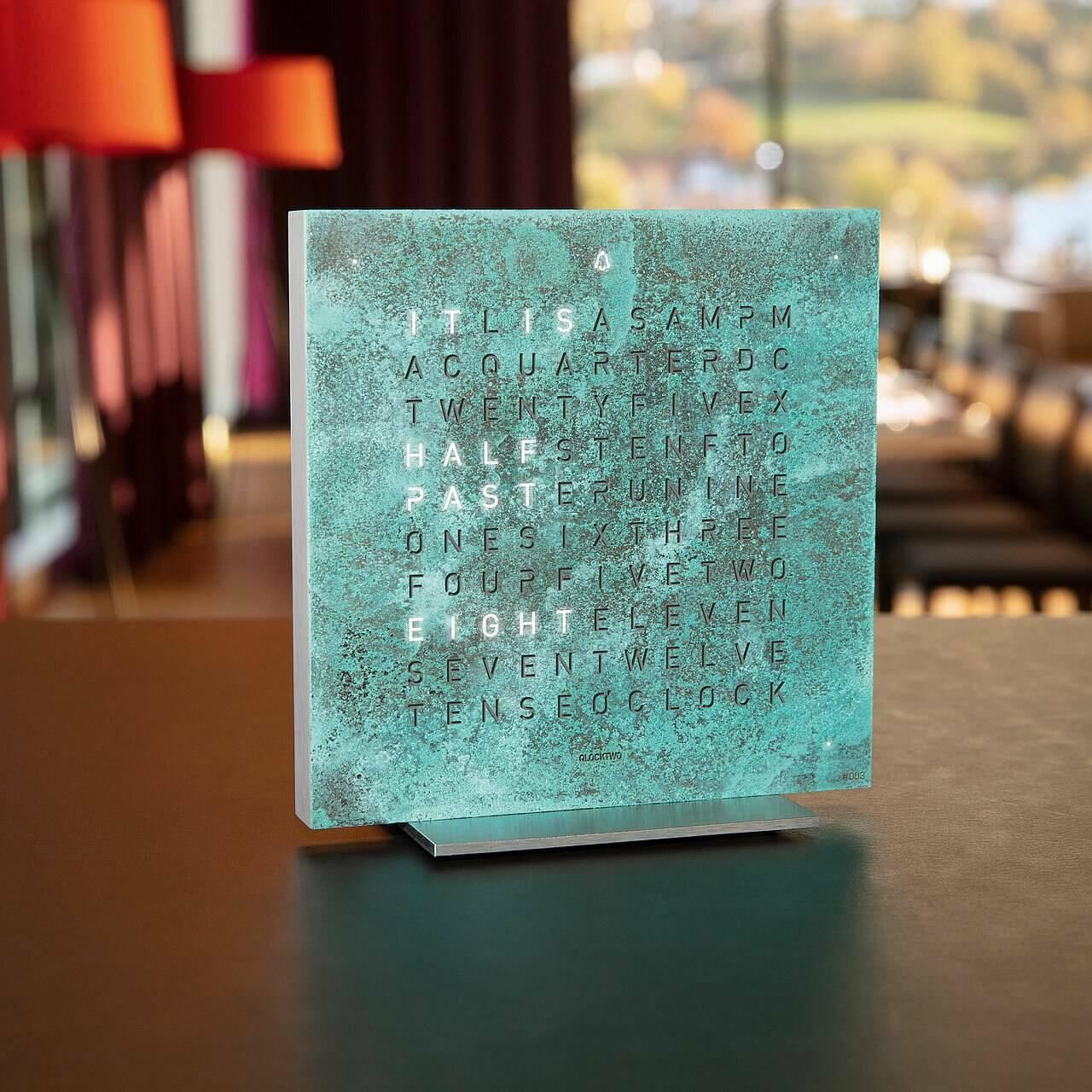 EARTH 13.5 Wall Clocks Qlocktwo