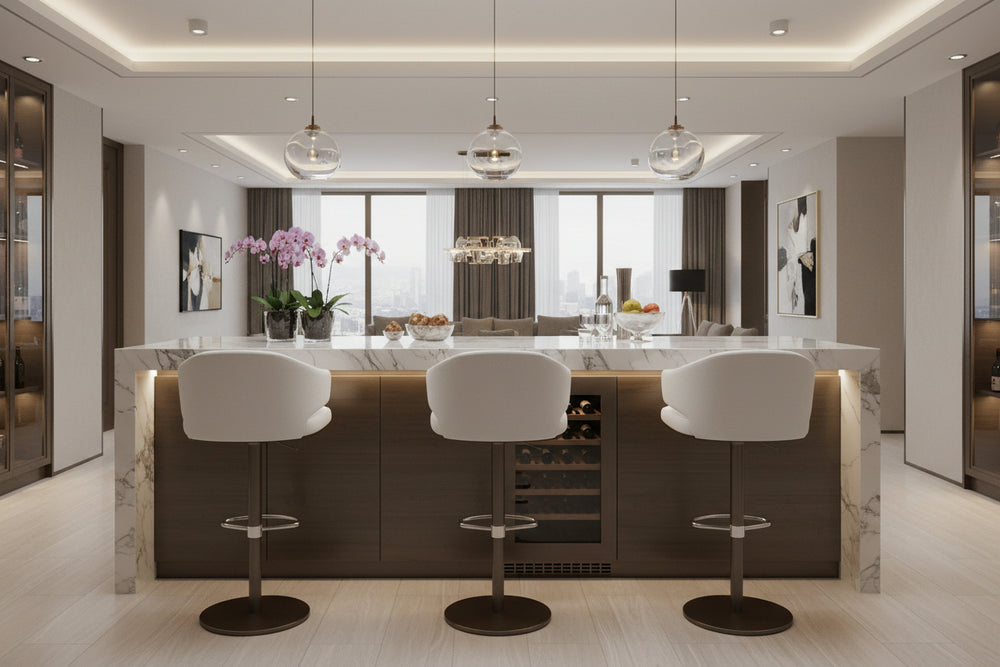 Elliot Adjustable Bar Stool Bar Stools Elite Modern