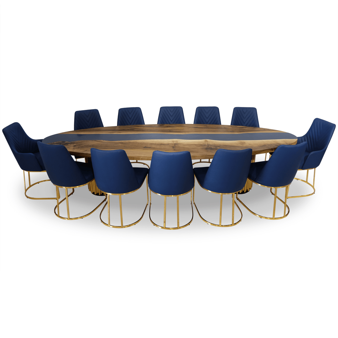 Amata Blue River Dining Table - Dining Table - www.arditicollection.com - Alope Dining Table - Dining Table - www.arditicollection.com - Walnut Wood Dining Table, dining tables, dining chairs, buffets sideboards, kitchen islands counter tops, coffee tables, end side tables, center tables, consoles, accent chairs, sofas, tv stands, cabinets, bookcases, poufs benches, chandeliers, hanging lights, floor lamps, table desk lamps, wall lamps, decorative objects, wall decors, mirrors, walnut wood, olive wood