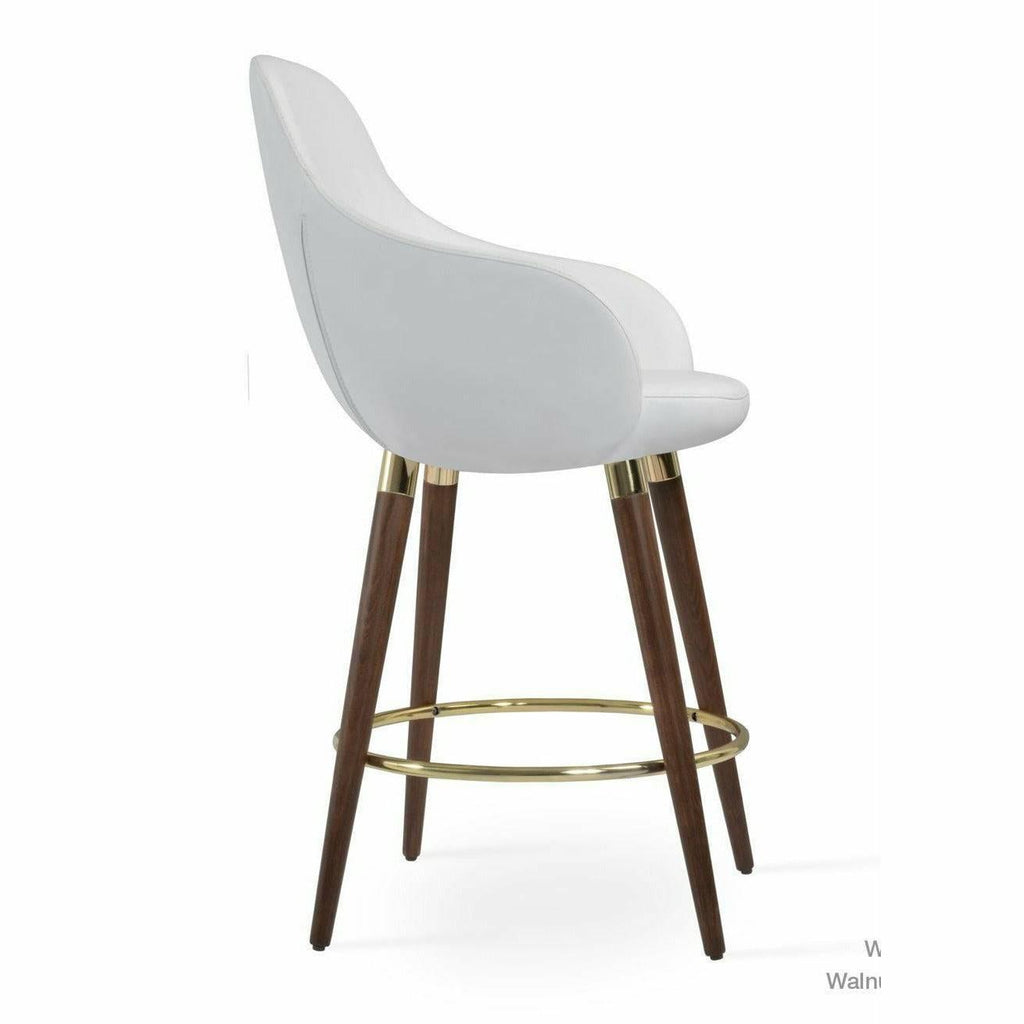GAZEL ARM WOOD STOOL Bar Stools Soho Concept