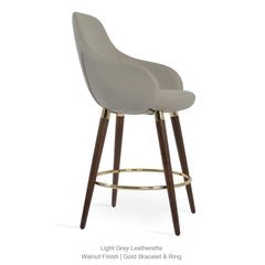 GAZEL ARM WOOD STOOL Bar Stools Soho Concept