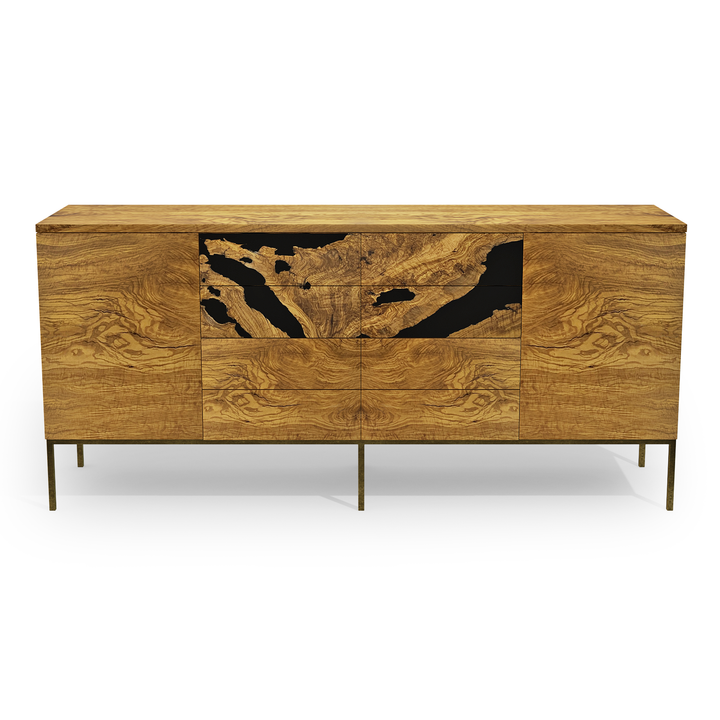 Lykomedes Credenza - Sideboard - www.arditicollection.com - Olive Wood Credenza, dining tables, dining chairs, buffets sideboards, kitchen islands counter tops, coffee tables, end side tables, center tables, consoles, accent chairs, sofas, tv stands, cabinets, bookcases, poufs benches, chandeliers, hanging lights, floor lamps, table desk lamps, wall lamps, decorative objects, wall decors, mirrors, walnut wood, olive wood, ash wood, silverberry wood, hackberry wood, chestnut wood, oak wood