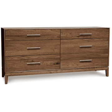 MANSFIELD WALNUT 6-DRAWER DRESSER Dressers Copeland Furniture