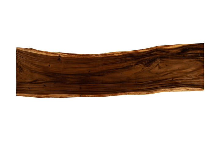 Origins Dining Table Live Edge, Natural, Satin Black Legs ID113624 Natural Slab Tables Phillips Collection