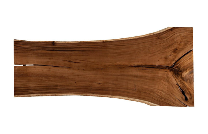 Origins Dining Table Live Edge, Natural, Satin Black Legs ID113844 Natural Slab Tables Phillips Collection