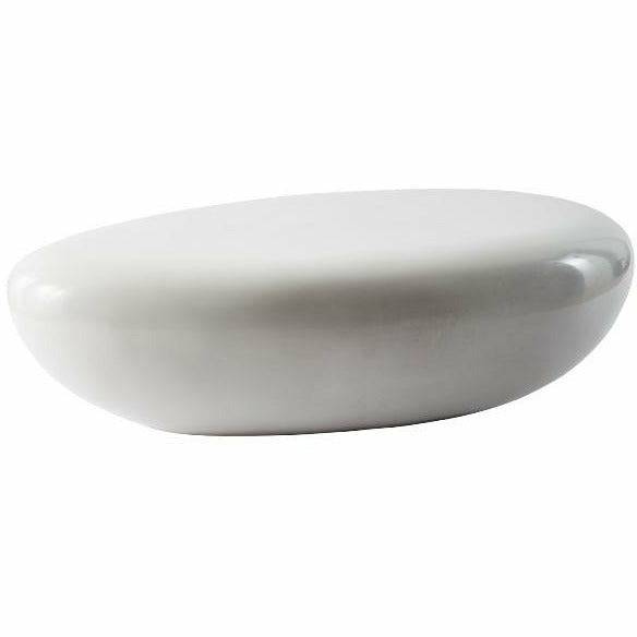 River Stone Coffee Table Gel Coat White Coffee Tables Phillips Collection