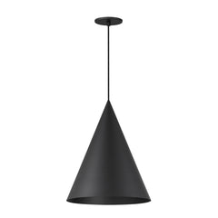 Pitch 14" LED Pendant by ET2 Lighting in Black