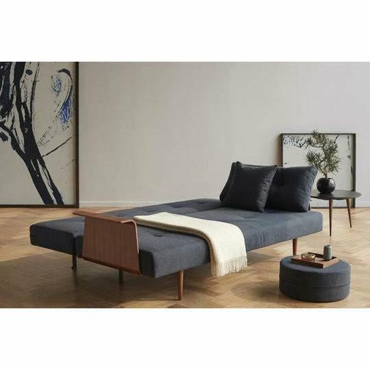 Recast Plus Sofa Bed Dark Styletto With Arms Sleeper Sofas Innovation Living