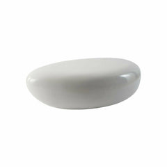 River Stone Coffee Table Gel Coat White Phillips Collection