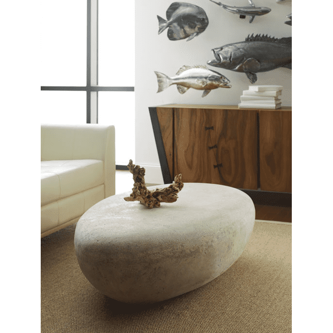 River Stone Coffee Table, Roman Stone, Large | Phillips Collection