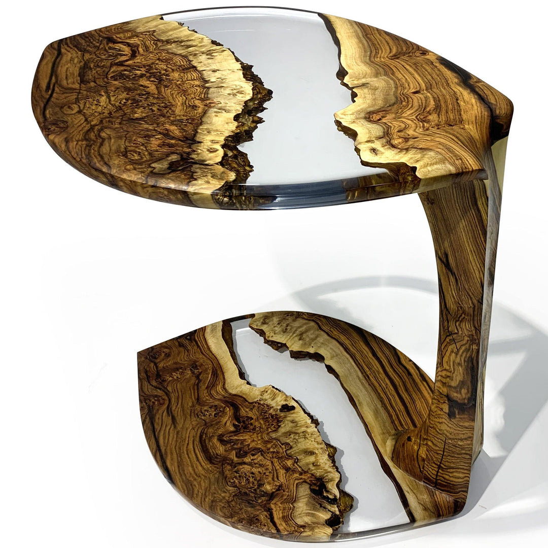 Serrate Leaf Side Table - End & Side Table - www.arditicollection.com - End & Side Table, dining tables, dining chairs, buffets sideboards, kitchen islands counter tops, coffee tables, end side tables, center tables, consoles, accent chairs, sofas, tv stands, cabinets, bookcases, poufs benches, chandeliers, hanging lights, floor lamps, table desk lamps, wall lamps, decorative objects, wall decors, mirrors, walnut wood, olive wood, ash wood, silverberry wood, hackberry wood, chestnut wood, oak wood