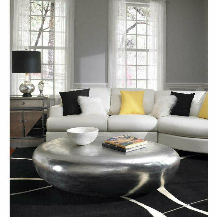 River Stone Coffee Table Silver Coffee Tables Phillips Collection