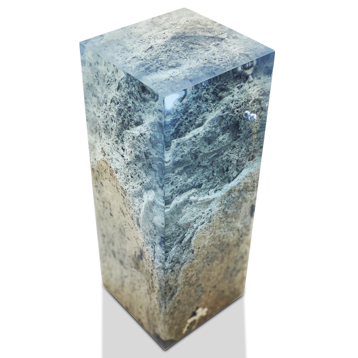 Travertine Rock Decorative Cube - Decorative Object - www.arditicollection.com - Decorative Object, dining tables, dining chairs, buffets sideboards, kitchen islands counter tops, coffee tables, end side tables, center tables, consoles, accent chairs, sofas, tv stands, cabinets, bookcases, poufs benches, chandeliers, hanging lights, floor lamps, table desk lamps, wall lamps, decorative objects, wall decors, mirrors, walnut wood, olive wood, ash wood, silverberry wood, hackberry wood, chestnut wood, oak wood